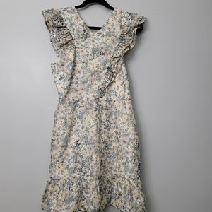 Adelyn Rae Blue Multi Sleeveless Dress